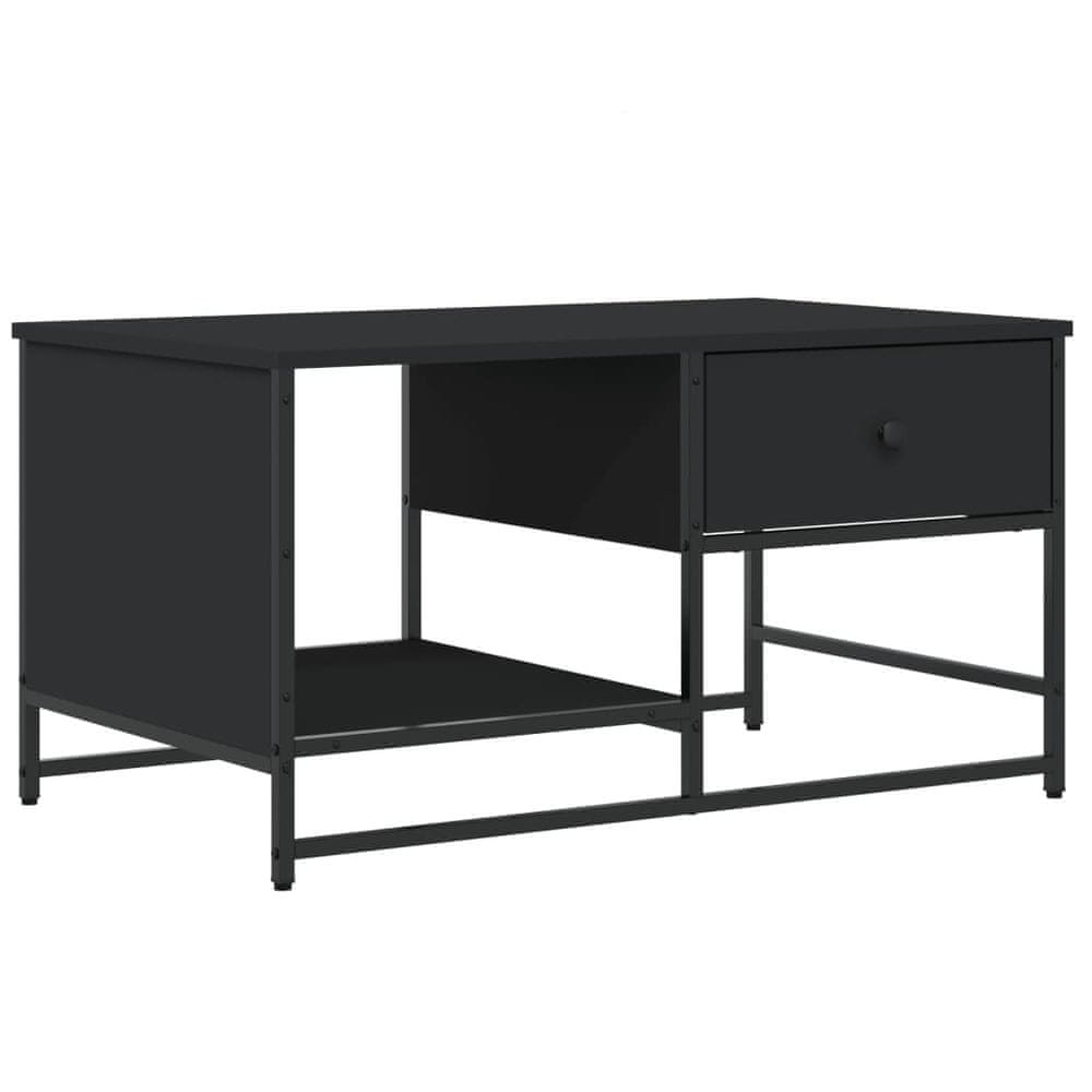 Vidaxl Konferenčný stolík čierny 85,5x51x45 cm kompozitné drevo